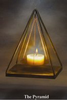 pyramid candle holder