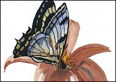 butterfly totem candle