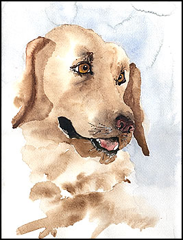 dog totem candle