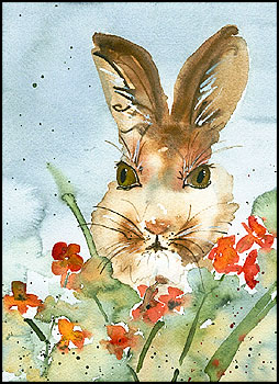 rabbit totem candle